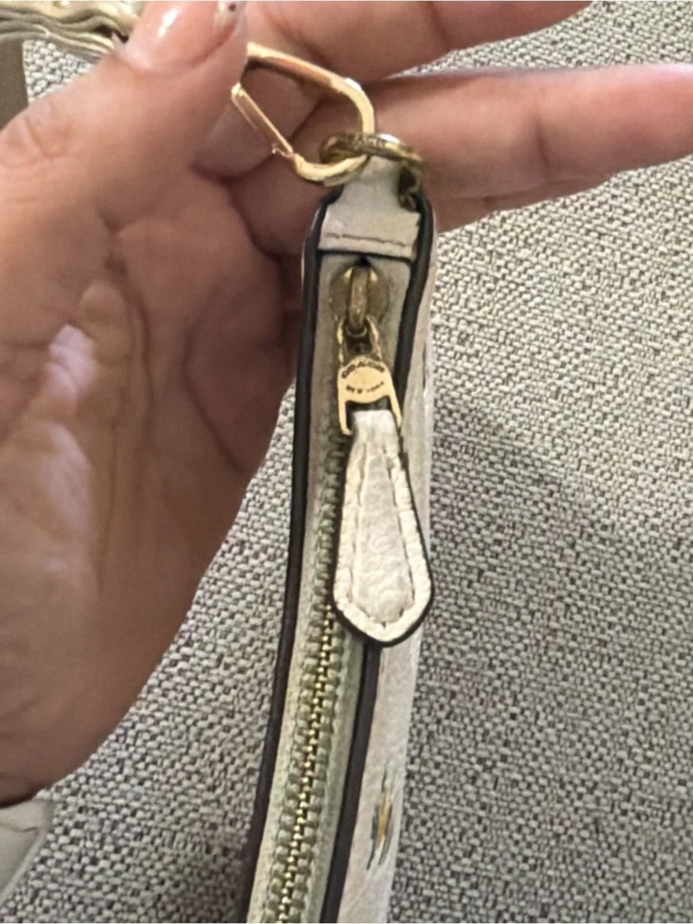 Coach pebble leather